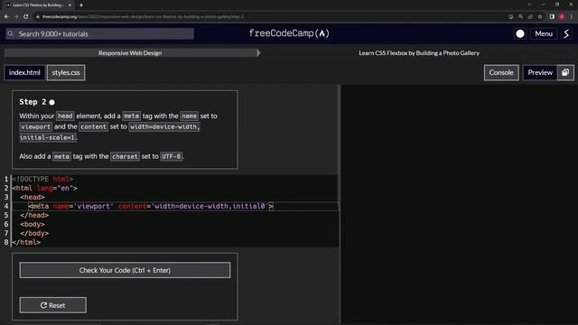FreeCodeCamp | Learn CSS Flexbox by Building a Photo Gallery: Step 2 | Responsive Web Design смотреть онлайн