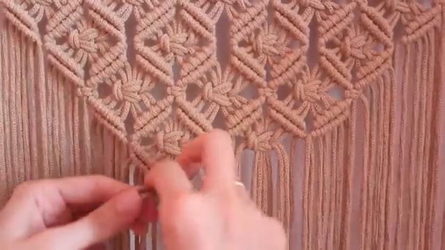 Tutorial Macrame Wall Hanging exclusive by MACRAMESSAGE Easy DIY_[360p] смотреть онлайн