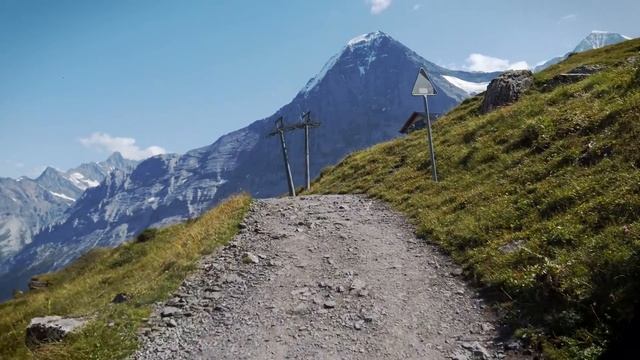 4K City Walks: Mannlichen Switzerland Mountains - Virtual Walk Walking Treadmill Video смотреть онлайн