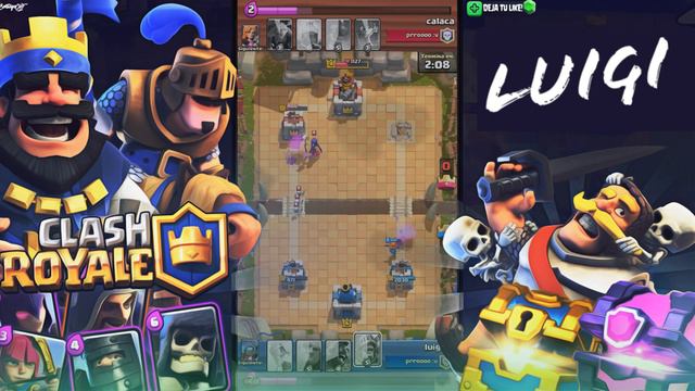 Calaca vs Luigi :v | Clash Royale смотреть онлайн