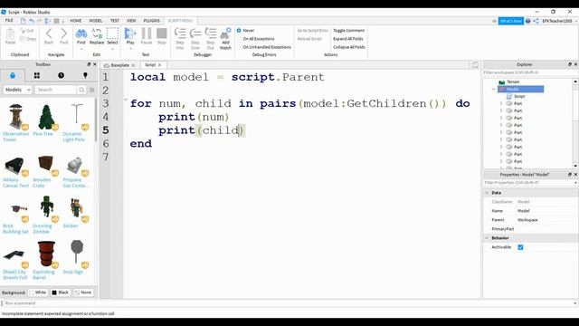 Roblox Studio Tutorial: Scripting for Models смотреть онлайн
