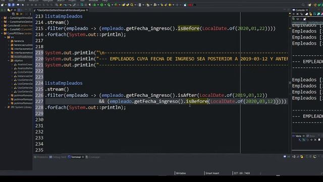 36. Uso de filters, streams, forEach, lambdas y LocalDate (Parte 08) | POO con Java смотреть онлайн