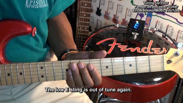 How To Tune "UP" Your Fender Stratocaster Guitar To Stay In Tune @EricBlackmonGuitar смотреть онлайн