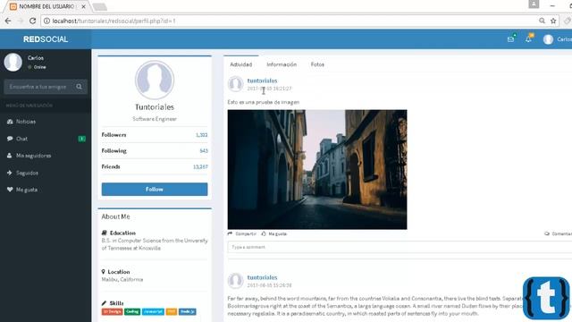 PARTE 6 - CREANDO PERFIL Y FOTOS DEL USUARIO | RED SOCIAL EN PHP Y MYSQL смотреть онлайн
