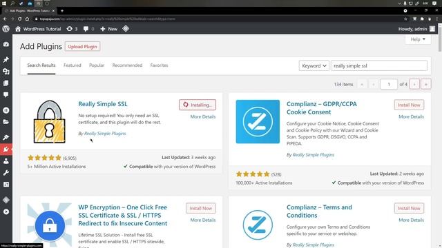 WordPress Tutorial Really Simple Setting SSL смотреть онлайн