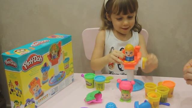 Игровой набор Play-Doh Сумасшедшие прически (B1155) обзор и распаковка лепим и играем! смотреть онлайн