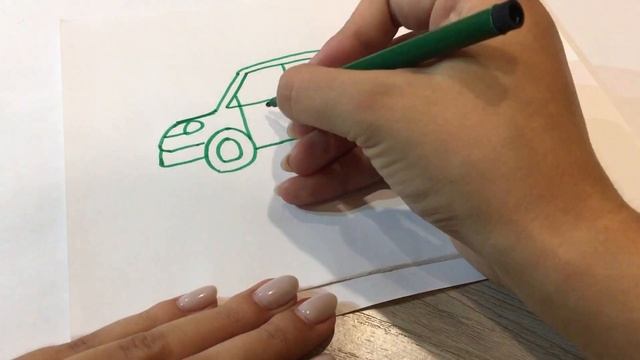 Car drawing for kids / Рисуем машинку для детей / How to draw a easy car смотреть онлайн