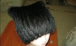 Вязание мехом. Норковая шапка "Кошка" своими руками из старой шубы. Шапка на вязаной основе