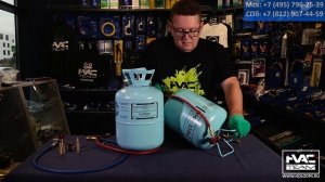 Как закачать фреон R-134а в автоматическую станцию для заправки автокондиционеров