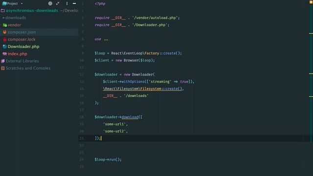 ReactPHP Tutorial #13: Asynchronous Downloads смотреть онлайн