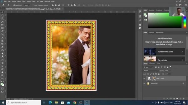 Adobe Photoshop CC 2020 မှာ ပါရှိတဲ့Frame Tool အသုံးပြုနည်း သင်ခန်းစာ ??#photoshop #frame