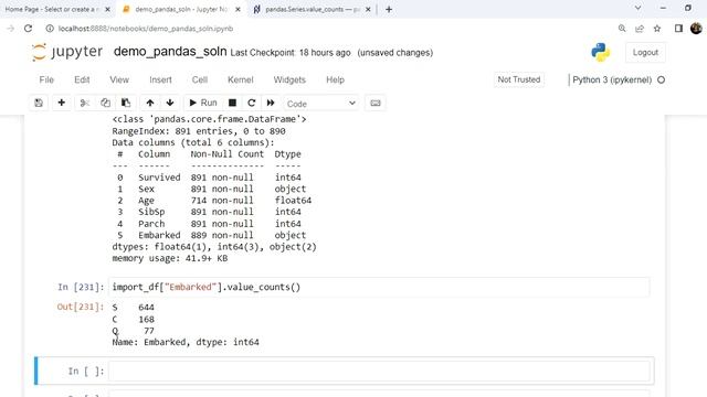 Pandas Problem-Solving: Using value_counts() to Inspect Unique Occurrences of Column Elements смотреть онлайн