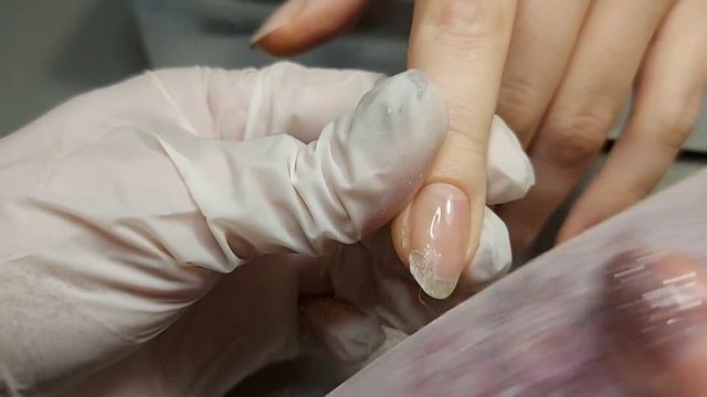 Ремонт ногтя стекловолокном / Nail repair. смотреть онлайн