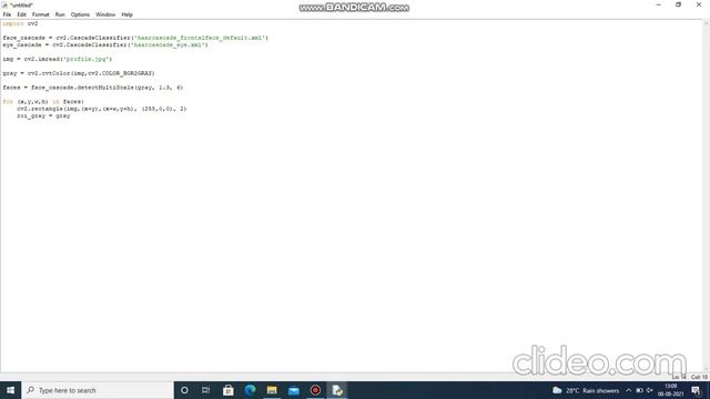 OpenCV Python Tutorial 7 for Beginners | Creating Face & Eye Detection System Using Open CV - 2021 смотреть онлайн