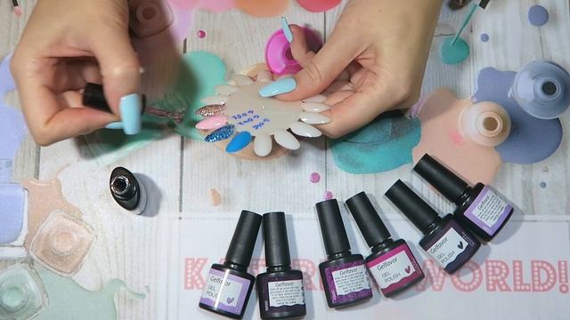 Обзор китайского гель лака Gelfavor / AliExpress. смотреть онлайн