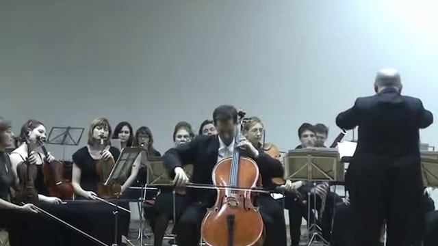 Eugene Prokoshin (cello) plays Tchaikovsky Nocturne with "Cantus firmus" orchestra. смотреть онлайн