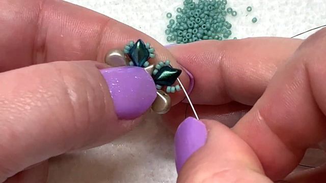 Aegean Breeze Beaded Earrings Tutorial | Amos, GemDuo