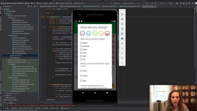 Android Kotlin Mood Entry app смотреть онлайн