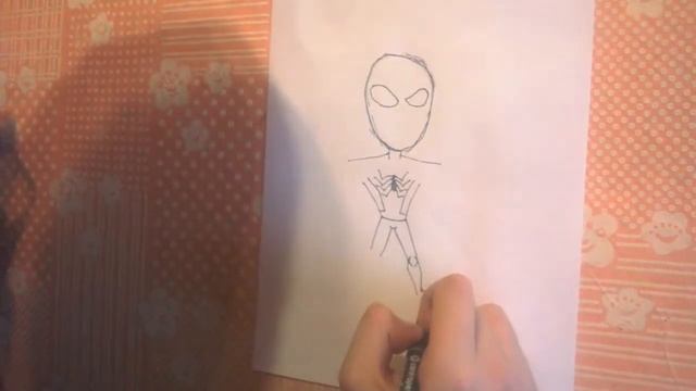 How to draw Spider Man ? / Как нарисовать Человека Паука ? смотреть онлайн