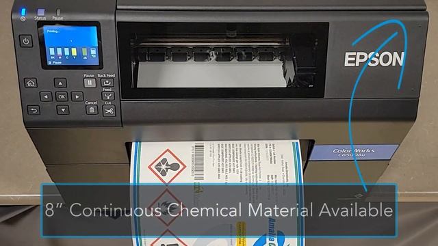EPSON ColorWorks C6500 Label printer demo overview video смотреть онлайн