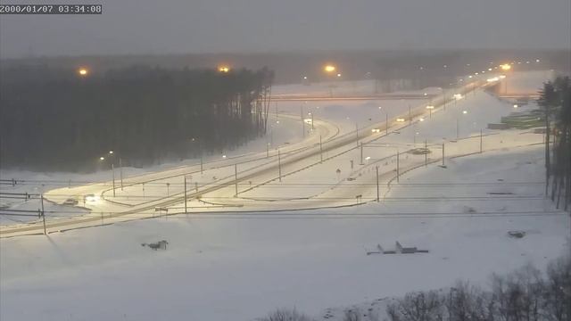 Разбили и бросили.Момент ДТП на развязке выезда с Трехгорки, Одинцово. смотреть онлайн