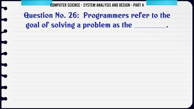 MCQ Questions System Analysis and Design - Part 4 with Answers смотреть онлайн