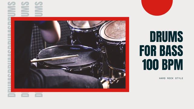 #001 Hard Rock Drums | 100 BPM смотреть онлайн