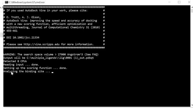 How to dock 1000 ligands in Autodock vina смотреть онлайн