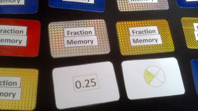 Fraction Memory card game смотреть онлайн