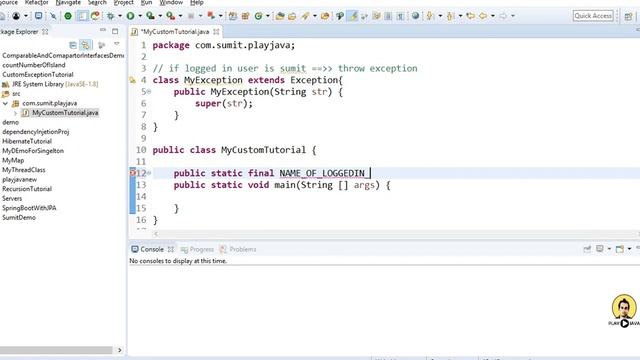 Create A Custom Exception смотреть онлайн