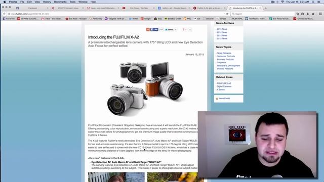 FUJIFILM X-A2: Newest Selfie Camera....Fuji..NO! смотреть онлайн