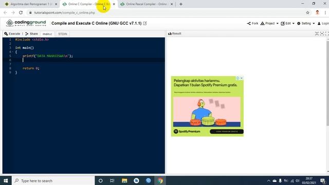 Algoritma - Pascal - C - Java - Menampilkan 5 Data Mahasiswa смотреть онлайн