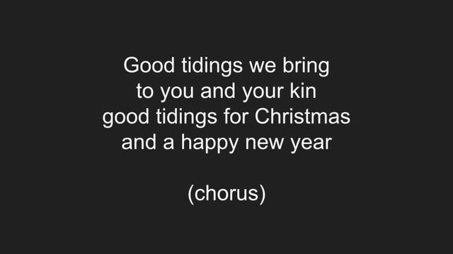 We Wish You a Merry Christmas / Karaoke short version in a easy key (G) to sing with a melody guide смотреть онлайн