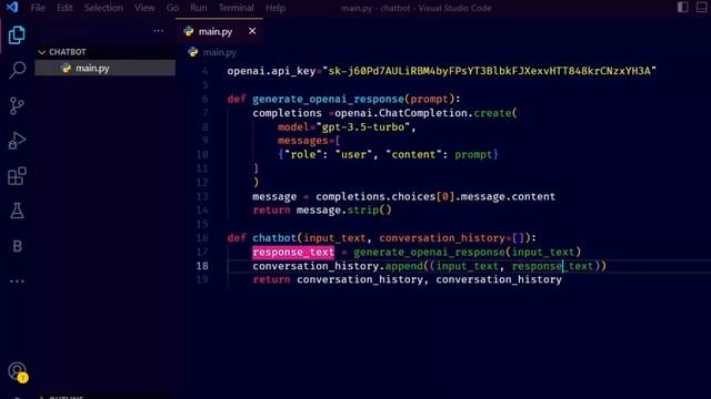 Build your own ChatGPT using Python and Gradio in 2 Minutes | GPT 3.5 Turbo смотреть онлайн
