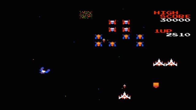 Galaga - 8-bit NES (Жуки в Космосе) смотреть онлайн