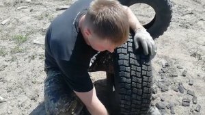 Нарезка грязевых шин своими руками