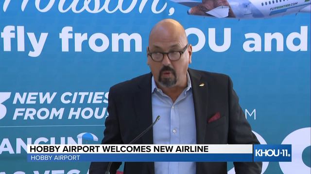 Frontier Airlines announces it will be flying out of Hobby Airport in May смотреть онлайн