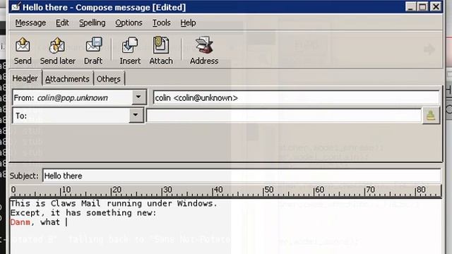 Claws Mail screencast смотреть онлайн