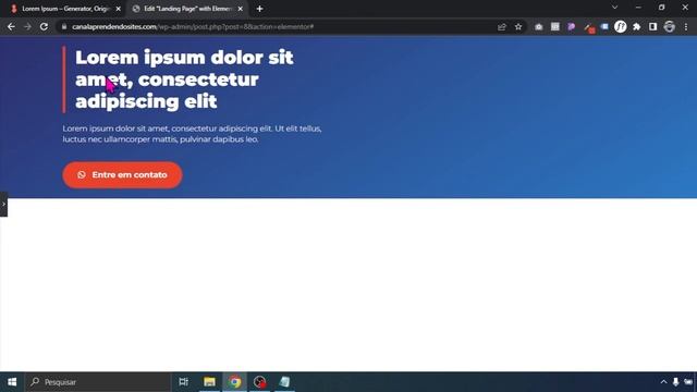 Como Criar Uma LANDING PAGE de Serviços com WordPress e Elementor смотреть онлайн