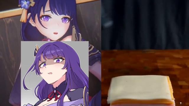 Raiden Shogun Cheese Slap Meme