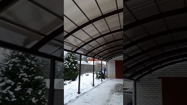 Навес из поликарбоната смотреть онлайн