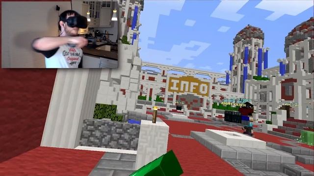 МИНИ-ИГРЫ МАЙНКРАФТ В ВИРТУАЛЬНОЙ РЕАЛЬНОСТИ | Minecraft (HTC Vive) смотреть онлайн