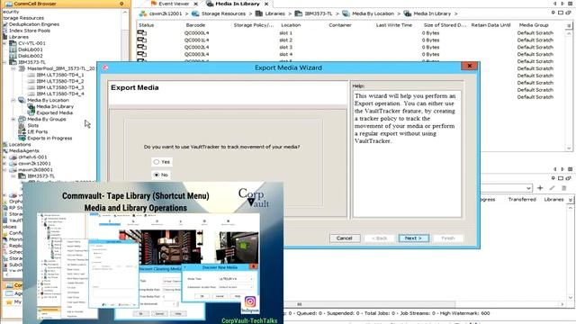 #Commvault - Tape Library - Media By Location (Media in Library & Exported Media) (Part 06) смотреть онлайн