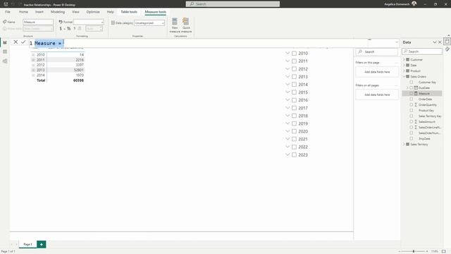 Using USERELATIONSHIP to Activate Inactive Relationships смотреть онлайн