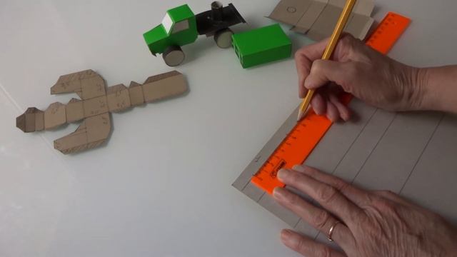 Как сделать грузовик из картона - чертеж развертки кузова орудий "Катюши" смотреть онлайн