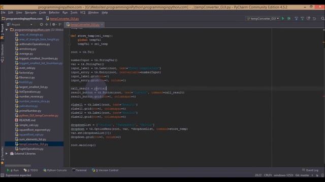 How to create a temperature converter app in python GUI using TKInter - Part 2 смотреть онлайн