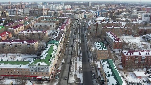 Съёмка городка Нефтяников с высоты. Город Омск. Зима 2023г. смотреть онлайн