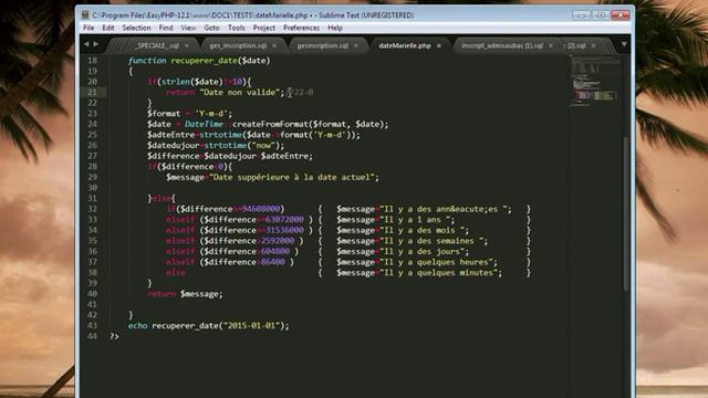 PHP: Fonction de conversion de date en langage humain смотреть онлайн
