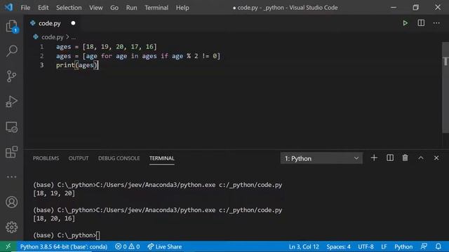 List Comprehensions in Python смотреть онлайн
