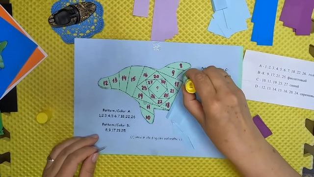 Айрис фолдинг. Мастер класс открытки в технике айрис фолдинг. Дельфин. смотреть онлайн